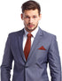 Toulite 2 Pcs Cinnamon Solid Color Tie and Handkerchief Formal Necktie and Pocket Square Set Men's Tie and Pocket Square for Weddings Groom Grooms...