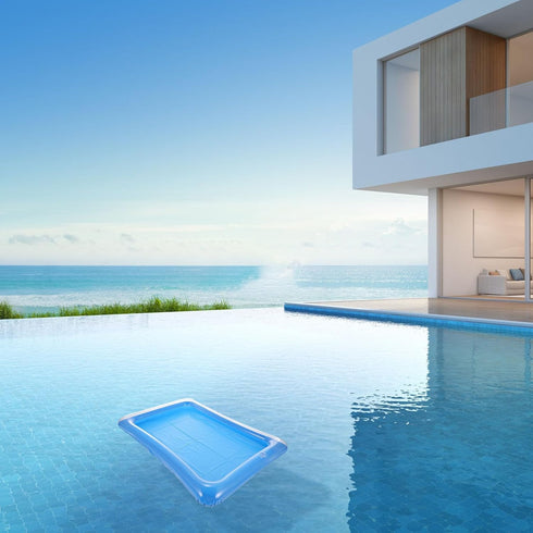 Cabilock 2pcs Water Inflatable Tray Floating Cooler Drink Cooler for Parties Inflatable Salad Bar Buffet Ice Cooler Pool Party Decor Water Party D...