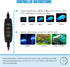 iKefe 11" White & Blue Submersible LED Aquarium Fish Tank Light with Timer/Dimmable Underwater Fish Tank Aquarium LED Lights Fixture for Saltwater...
