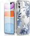 Flower Designed for iPhone 11 Case with Screen Protector, Floral Slim Fit Clear Women Phone Case Shockproof Protective Hard PC+TPU Bumper Cover 6....