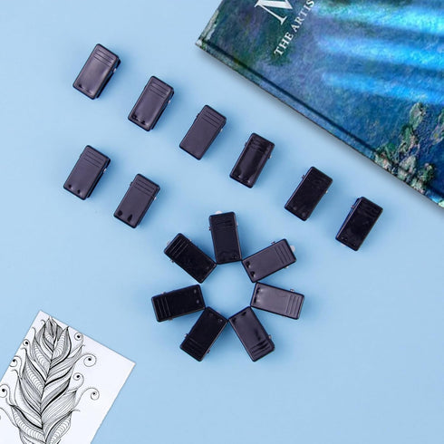 24Pcs Self Adhesive Clips, Wall Clips for Hanging, Photo Clips Plastic Spring Clips Hanging for Paper Tapestry Hangers Home and Office Christmas D...