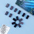 24Pcs Self Adhesive Clips, Wall Clips for Hanging, Photo Clips Plastic Spring Clips Hanging for Paper Tapestry Hangers Home and Office Christmas D...