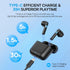 BEBEN 35H Playtime Waterproof Wireless Ear Buds with Type C Charging Case for iPhone Android, Touch Control Stereo Sound Bluetooth Earbuds with Mi...