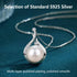 Pearl Pendant Necklace for Women, Exquisite Freshwater Cultured Pearls, Master Level Crafts, 925 Sterling Silver, Noble Temperament, Colorfast, Fa...