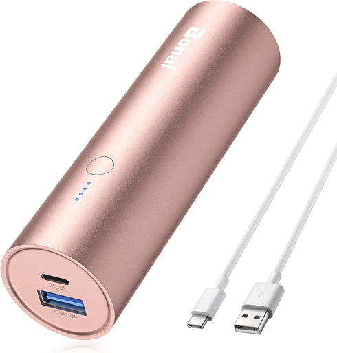 BONAI Portable Charger USB C 5000mAh Small Power Bank Cellphone Battery Charger for iPhone 15 14 13 12 11 X Samsung Huawei (USB A to USB C Chargin...