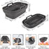 Air Fryer Silicone Liners for Ninjas Dual, 2 Pack Foldable Silicone Air Fryer Liners Basket Double with Oven Mitts and Brush, Rectangle Air Fryer ...