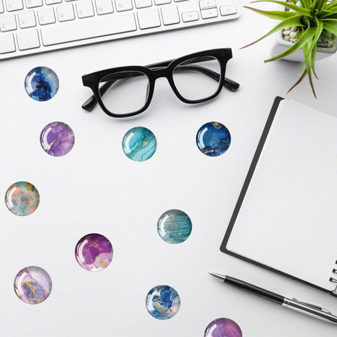 Strong Glass Refrigerator Stickers,12Pcs Magnets for Fridge,Funny Fridge Magnet Shape,Cute Small Tiny Magnet for Kitchen Whiteboard Door Decorativ...