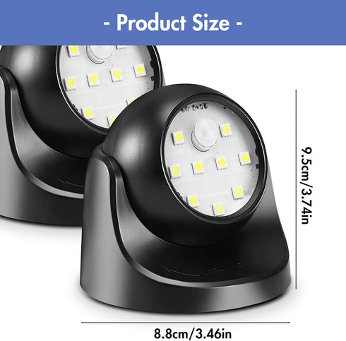 Motion Sensor Outdoor Lights - Outdoor Motion Sensor Light Battery Operated Wireless Waterproof Spotlight Motion Detector Security Light Auto On O...