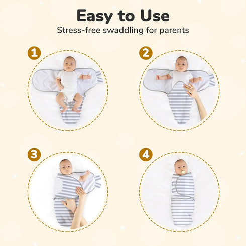 Mama Cheetah Organic Baby Swaddle Blanket, Adjustable Newborn Swaddle Sleep Sacks, Easy Swaddles for Boys and Girls 0-3 Months, Nursery Swaddling ...