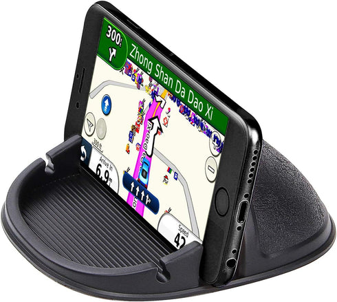 Car Cell Phone Holder Dashboard Phone Holder Phone Mount for Car Anti-Slip Silicone Car Pad Phone Stand Compatible with iPhone,Samsung,Android Sma...