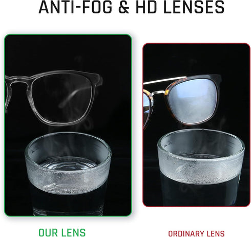 TOREGE Clear Safety Glasses For Women, Stylish Safety Goggles Eye Protection With Anti-Fog And Anti-Blue Light Lens, Upgrade Gradient Protective E...
