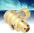 Air Compressor Check Valve, 3 Way Zinc Alloy Air Compressor Check Valve, G1/2 G3/4 M10 Male Thread Non-Return Check Valve Spare Parts Tube Connect...