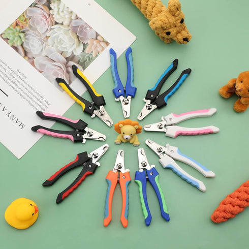9 Pcs Dog Nail Clippers Bulk Pet Nail Clippers, Dog Toenail Clippers Dog Nail Trimmer Dog Clippers for Grooming Nails Dog Claw Care for Small Medi...