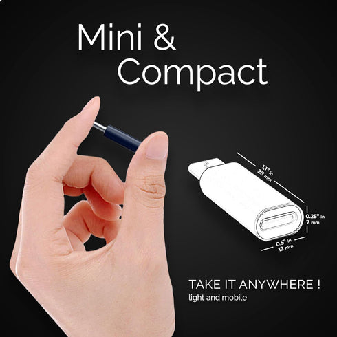 Apple Lightning to USB C Adapter - Wider Compatibility and Fast Charging - Lightning Female to USB C Male Adapter - Compatible with iPhone 15 Seri...
