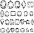 320 Pieces Sew on Rhinestone Sew Crystals Acrylic Gems Sewing Claw Rhinestone Flatback Gemstones with Hole Silver Prong in Mix Shape Mixed Size fo...