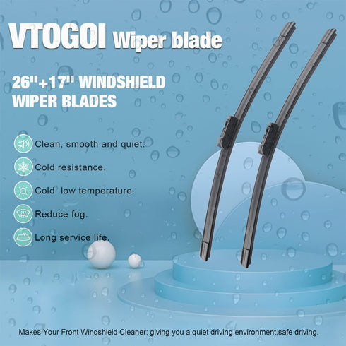 Wiper Blades With Rear Wiper Blades Set For 2019-2024 Subaru Forester,Automotive Replacement Windshield Wiper Blades, That Meet OEM Quality Easy D...
