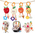 OR OR TU Baby Toys for 3 6 9 12 Months, Hanging Toys Fruit Rattles Infant Newborn Stroller Mobile Toys Car Seat Crib Plush Wind Chime for Boys Gir...