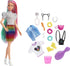 Barbie Doll Leopard Rainbow Hair with Color-Change Highlights & 16 Styling Accessories Including Clothes, Scrunchies, Brush & More...
