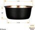 Neater Pet Brands Hammered Decorative Designer Bowls - Luxury Style Premium Dog and Cat Dishes (Small, Black Copper)...