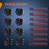 Nilight 8PCS 12V 20A Round Blue Toggle LED Rocker Switch On-Off Control SPST 3Pins for 12V Car Truck Boat Marine Off-Road Vehicle with 24PCS Wires...