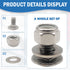 (Set of 6) 784-5581A 784-5581 Snow Blowers Carriage Bolts & Nuts Replaces MTD Shave Plate Scraper Bar 790-00120-0637 784-5581A (5/16-18) 5/8"...