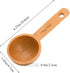 Tebery 8 Pack Wood Measuring Scoops for Canister, 1 Tablespoon Beech Coffee Scoop Measuring Spoons for Coffee Beans, Ground Coffee, Protein Powder...