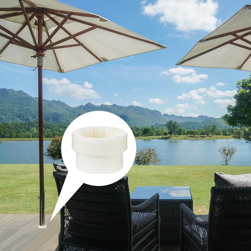 Pool Umbrella Stabilizer Adapter Threaded Adapter Sleeves Pool Umbrella Sleeve Umbrella Pole Stabilizer for Patio Outdoor 1 3/4" Umbrellas Insert ...