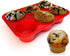 Silicone Texas Muffin Pan 6-Cups, Jumbo Muffin Pan Set of 2, BPA-Free Non-Stick Cupcake Maker, 10.75L x 7.5W for Baking...