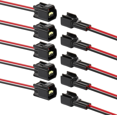 2 Pin Waterproof Connectors,16AWG Waterproof Electrical Car Auto Wire Connector,Male Female Quick Disconnect for Car Truck Motorcycle Marine Boat(...