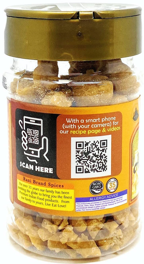 Rani Asafetida (Hing) Whole 3.75oz (106g) PET Jar ~ All Natural | Salt Free | Vegan | Non-GMO | Asafoetida Indian Spice | Best for Onion Garlic Su...