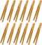 12pcs Bamboo Tongs, 7 Inch Reusable Bamboo Toast Tongs for Toast Bread Pickles Fruits Tea...