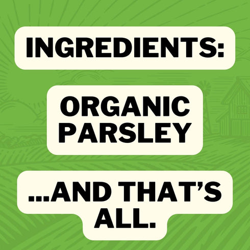 FreshJax Organic Parsley Leaves – 1.5 oz Bottle, Certified Organic & Kosher, Non-GMO, Gluten-Free, Keto, Paleo, No Preservatives – Dried Parsley H...