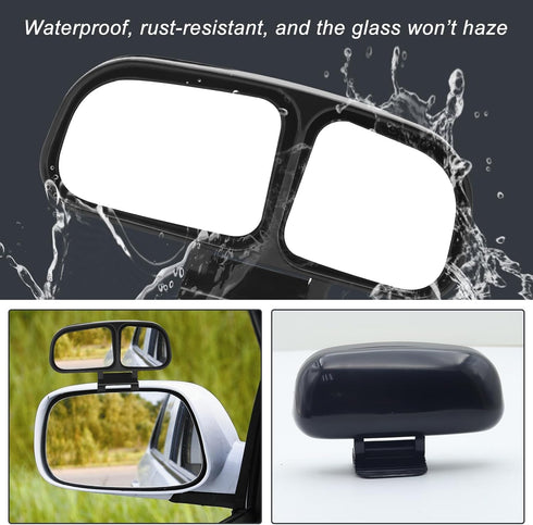 Blind Spot Mirror, Car Rear View Mirrors, Universal Car Auxiliary Mirror, HD True Glass, Adjustable Wide Angle Auxiliary Double-Side Mirror, Left,...