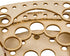 The Broken Token Modular Paint Rack w/ 26mm Holes - 45° Wedge - Multiple Organizer for Paint Bottles, Pots, and Brushes in Tiered Layout - Customi...