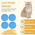 4 Pcs Whisker Fatigue Relief Cat Bowl Shallow Cat Food Dish 6 Inch Cat Wet Feeding Bowls Wide and Short Legged Cat and Small Pet Plate for Kittens...