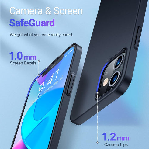 TORRAS Slim Fit Compatible for iPhone 12 Mini Case, Ultra-Thin Lightweight Full Protection Hard PC for iPhone 12 Mini Phone Case with Comfortable ...