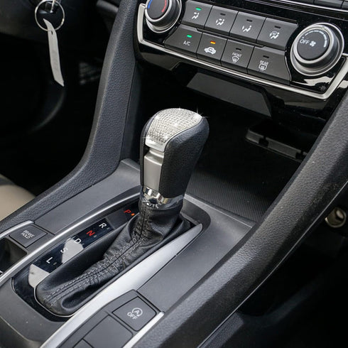 TOMALL Bling Gear Shift Knob Cover Compatible with Honda 10th Civic 2016 2017 2018 2019 2020 2021 Crystal Auto Decorative Accessories(Silver)...