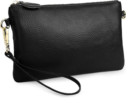 Uromee Wristlet Wallet Clutch Purses for Women Genuine Leather Crossbody Bag Handbag with Detachable Shoulder Chain...