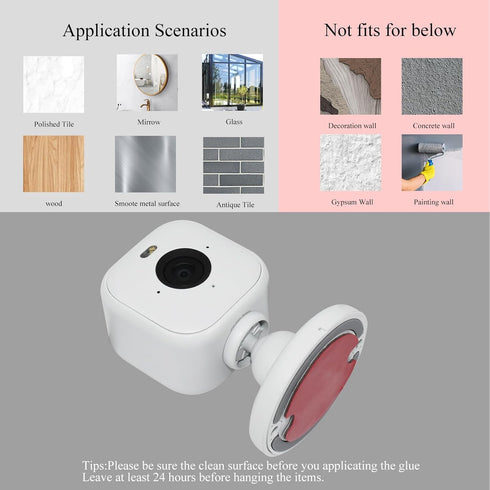 Sticky Adhesive Pad Compatible with Blink Outdoor 4/Indoor (3rd Gen)/Mini 2/Mini, Sticky Adhesive Replacement Camera Sticker Pads Double Sided Tap...