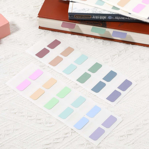 240 Pcs 1Inch Sticky Index Tabs, Repositionable Colored Book Sticky Tabs Page Tabs Sticky Index Tabs for Notebooks File Classification...