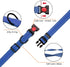 Reflective Dog Collar and Leash Set with Safety Locking Buckle Nylon Pet Collars Adjustable for Small Medium Large Dogs 3 Sizes(Navy Blue&M)...