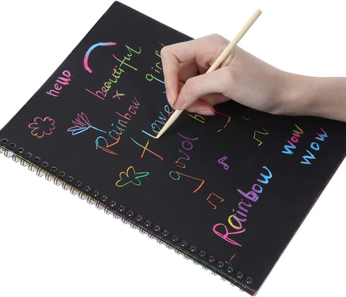 SATINIOR 100 Pieces Heavy Duty Wood Stylus Tools for Scratch Wooden Art Stylus Stick 5.5 Inch in Length...