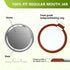 DSJIFGEW 52Pcs Premium Canning Lids, Rings for Regular Mouth Mason Jars - Food Grade Split-Type Metal Canning Kerr Jar Ball Lids...