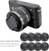 214 8Pcs Hard Plastic Camera Lens Back Cap for Nikon F Mount Camera Lens,Black...