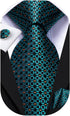 Dubulle Mens Paisely Silk Tie for Men Necktie and Pocket Square Set...