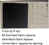 Solid Black Charm Pack, 84 5-inch Cotton Fabric Squares...