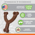 Nylabone Flexi Chew Wishbone Dog Chew Toy - Flexible Dog Toy for Moderate & Gentle Chewers - Flavor Medley, Wolf/Medium (1 Count)...