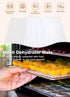 6 Pack Silicone Dehydrator Sheets (14 x 21 Inch) Premium Non-Stick Silicone Mesh Mat for Fruit Food Dehydrator Reusable Dehydrator Tray Liners for...