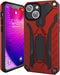 Kitoo Defender Designed for iPhone 13 Mini Eco-Friendly Case with Kickstand, Military Grade Shockproof 12ft. Drop Tested - Red...