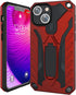 Kitoo Defender Designed for iPhone 13 Mini Eco-Friendly Case with Kickstand, Military Grade Shockproof 12ft. Drop Tested - Red...